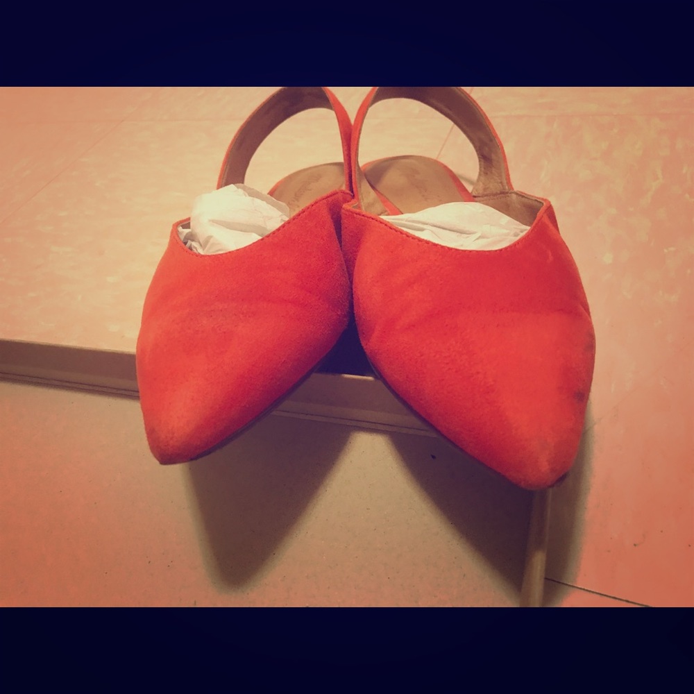 Madewell The Ava Slingback Flat in Suede size 7.5